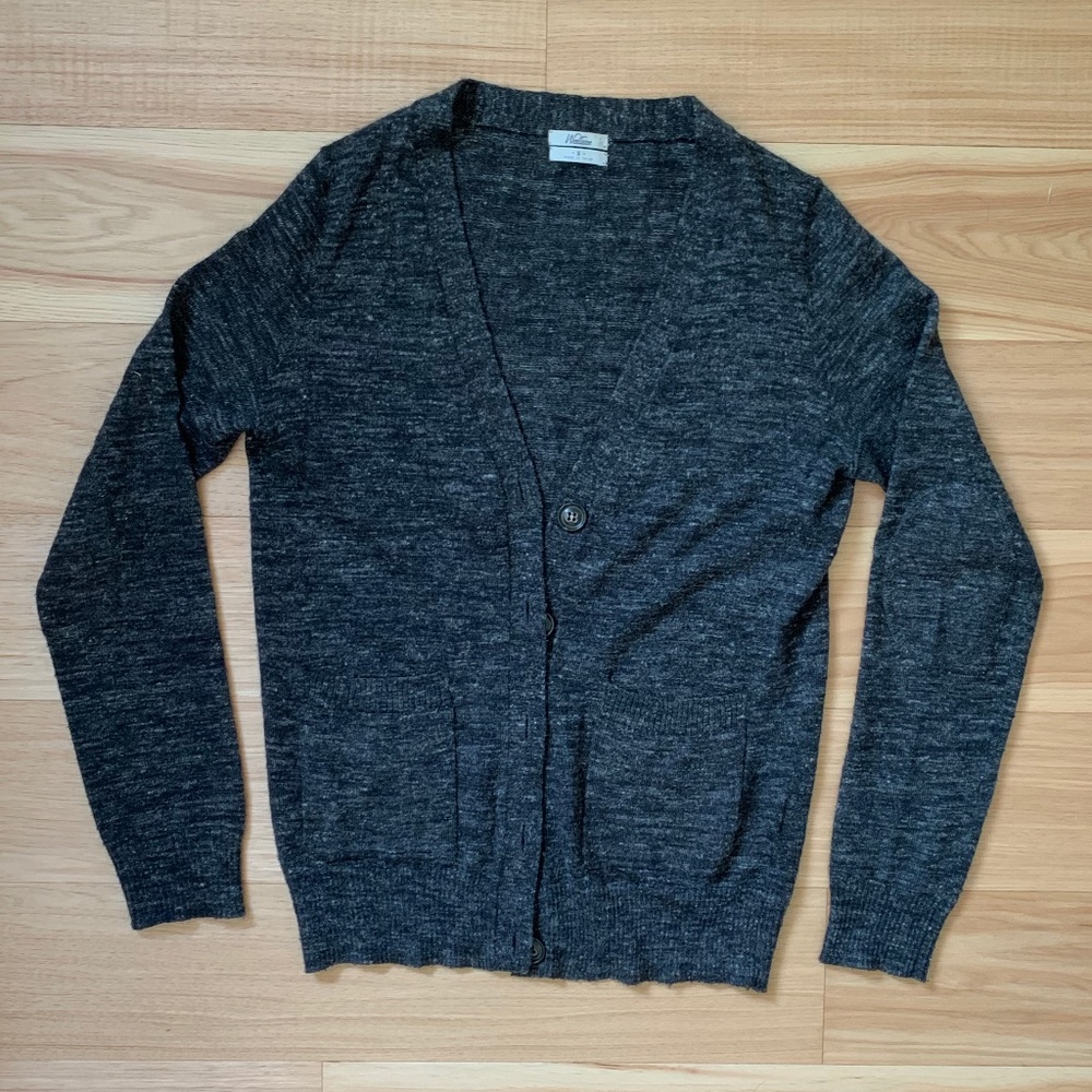 Madewell Knit Cardigan Grey Melange Women's Size XS